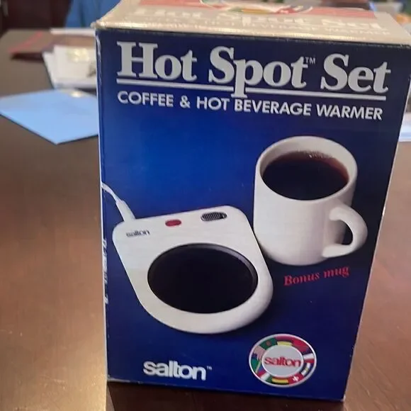 Salton Hot Spot Set Coffee & Hot Beverage Warmer and Mug - Picture 1 of 3